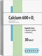 Generica Calcium 600+D3 30tbl - cena, srovnání