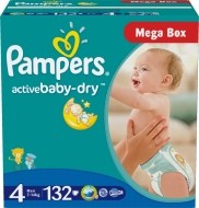 Pampers Active Baby 4 132ks - cena, srovnání