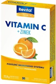 Vitar Revital Vitamín C + Zinok 30tbl