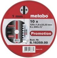 Metabo Promotion 125x1.0x22.23 - cena, srovnání