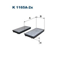 Filtron K1165A-2X - cena, srovnání