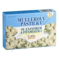 Dr. Muller Pastilky so zázvorom a vitamínom C 24ks - cena, srovnání