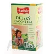 Apotheke Detský ovocný čaj s medovkou 20x2g - cena, srovnání