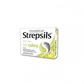 Reckitt Benckiser Strepsils Citrón bez cukru 24tbl