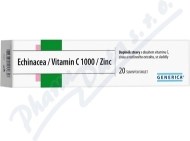 Generica Echinacea Vitamin C 1000 Zinc 20tbl - cena, srovnání