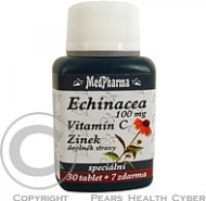 MedPharma Echinacea 100mg Vitamín C Zinok 37tbl - cena, srovnání
