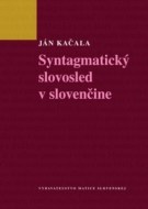 Syntagmatický slovosled v slovenčine - cena, srovnání