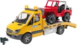 Bruder Mercedes Sprinter odtahovka s Jeepom 02535