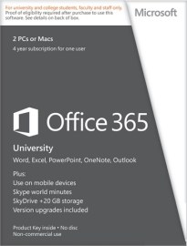 Microsoft Office 365 University CZ 32/64bit Medialess 4r.