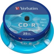 Verbatim 43352 CD-R 700MB 25ks - cena, srovnání