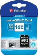 Verbatim Micro SDHC Class 10 16GB - cena, srovnání