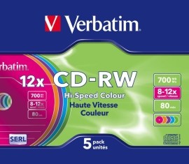 Verbatim 43167 CD-RW 700MB 5ks
