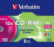 Verbatim 43167 CD-RW 700MB 5ks - cena, srovnání
