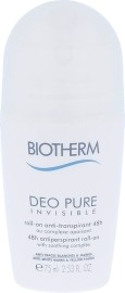 Biotherm Deo Pure Invisible Antiperspirant Roll On 75ml
