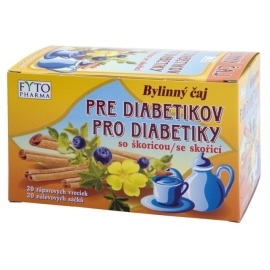 Fytopharma Diabetický čaj so škoricou 20x1.5g