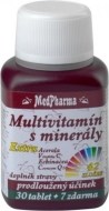 MedPharma Multivitamín s minerálmi + Extra C 37tbl - cena, srovnání