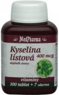 MedPharma Kyselina listová 400mcg 107tbl - cena, srovnání