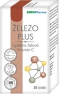 Edenpharma Železo Plus Vitamín C 30tbl - cena, srovnání