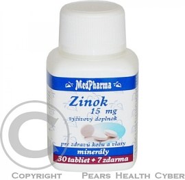 MedPharma Zinok 15mg 37tbl
