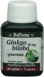 MedPharma Ginkgo Biloba + Guarana 37tbl