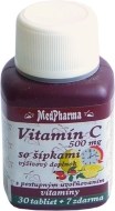 MedPharma Vitamín C 500mg so šípkami 37tbl - cena, srovnání