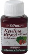 MedPharma Kyselina listová 400mcg 37tbl - cena, srovnání