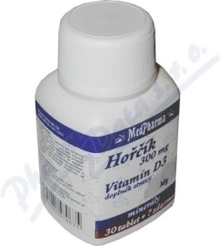 MedPharma Horčík 300mg + Vitamín D3 37tbl