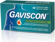Reckitt Benckiser Gaviscon žuvacie tablety 48tbl - cena, srovnání