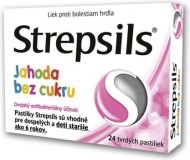 Reckitt Benckiser Strepsils Jahoda bez cukru 24ks - cena, srovnání