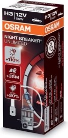 Osram H3 Night Breaker Unlimited PK22s 55W 1ks