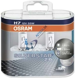 Osram H7 Silverstar 2.0 PX26d 55W 2ks
