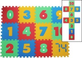 Malý Génius penový koberec Maxi 12 - Čísla