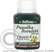MedPharma Pupalka dvojročná 500mg + Vitamín E 37tbl - cena, srovnání