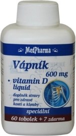 MedPharma Vápnik 600mg + Vitamín D 67tbl