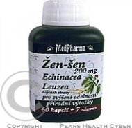 MedPharma Ženšen + Echinacea + Leuzea 67tbl - cena, srovnání