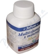 MedPharma Multivitamín s minerálmi + Extra C (30 zložiek) 107tbl - cena, srovnání