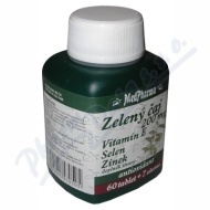 MedPharma Zelený čaj 200mg Vitamín E Selén Zinok 67tbl - cena, srovnání