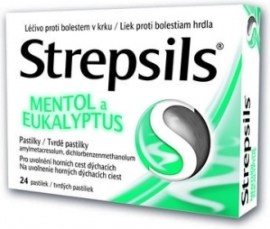 Reckitt Benckiser Strepsils Mentol a Eukalyptus 24tbl