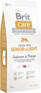 Brit Care Grain-free Senior&Light Salmon & Potato 12kg - cena, srovnání