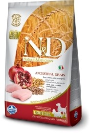 ND Low Grain Dog Light S/M Chicken & Pomegranate 0.8kg