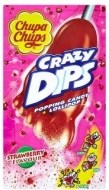 Chupa Chups Crazy Dips Drops s jahodovou príchuťou s praskajúcim práškom 14g - cena, srovnání