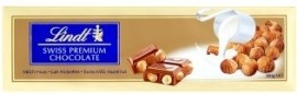 Lindt & Sprüngli Švajčiarka mliečna čokoláda s celými jadrami lieskových orechov 300g