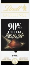 Lindt & Sprüngli Excellence 90% extra jemná horká čokoláda 100g