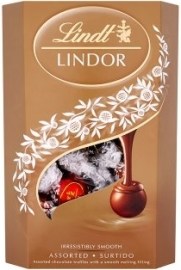 Lindt & Sprüngli Lindor Zmes čokoládových bonbónov s jemnou krémovou náplňou 337g