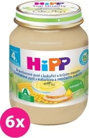 Hipp Bio zemiakové pyré s kukuricou a morčacím mäsom 125g