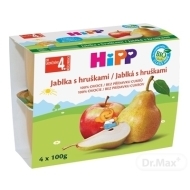 Hipp Bio jablká s hruškami 4x100g - cena, srovnání