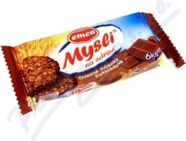 Emco Mysli na Zdraví Ovsené sušienky čokoládové 60g