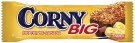 Hero Corny Big cereálna tyčinka s banánmi v mliečnej čokoláde 50g