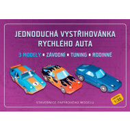 Jednoduchá vystřihovánka rychlého auta - cena, srovnání
