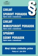 Civilný sporový poriadok, Civilný mimosporový poriadok a Správny súdny poriadok - cena, srovnání